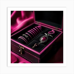 Pink Jewelry Box Art Print