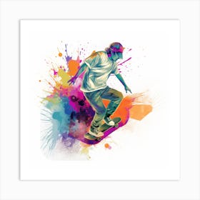 Skateboarder Art Print