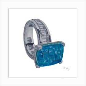 Turquoise Ring 1 Art Print
