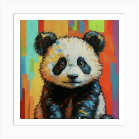Baby Panda Pop Art Art Print