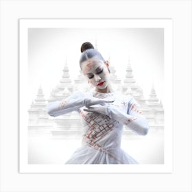 Artjuicebycsaba Full Body Style Minimalist Traditional Thai Dan E91d3e13 14c5 4841 8dc0 D84b36870aba Denoised Upscaled X4 Art Print