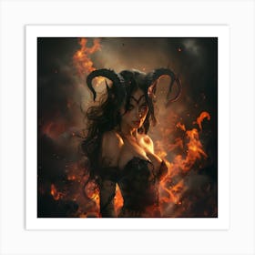 Devil Woman Art Print