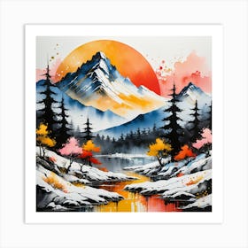 Mountain Landscape 2 Art Print