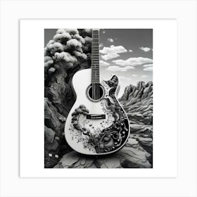 Yin and Yang in Guitar Harmony 27 Art Print