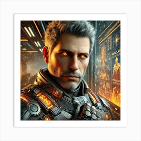 Ronan Ashheart Scifi Portrait Art Print