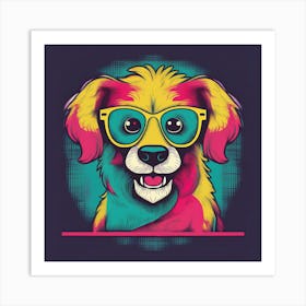 Cool dog Art Print