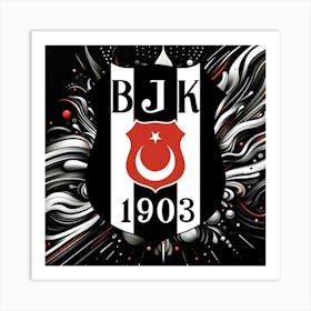 Beşiktaş J.K Logo Wall Art 17 Art Print