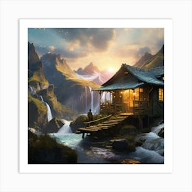 House In The Mountains 1 Art Print