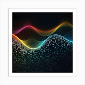 Abstract Wave Pattern 6 Art Print