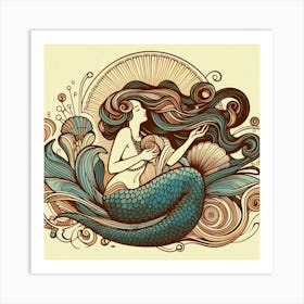 Mermaid 14 Art Print