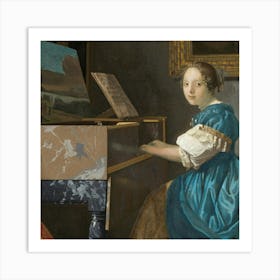 Lady At The Piano 3 Art Print