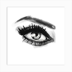 Beautiful Eye, Drawing Art Print