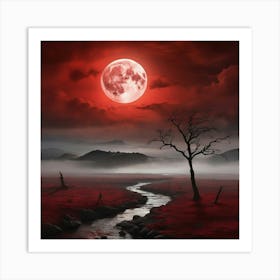 Full Moon In The Sky Art Print