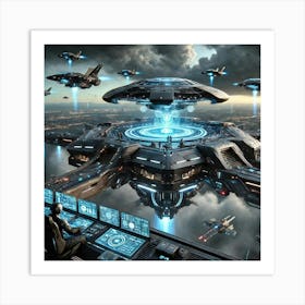 Skyblades Mobile Command Post Art Print