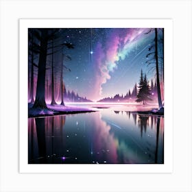 Aesthetic Series: Nebula Woods Art Print