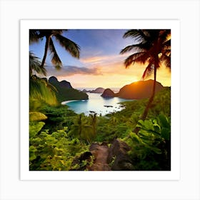 Travel Relaxation Adventure Beach Exploration Leisure Tropical Getaway Scenic Sightseeing (12) Art Print