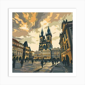 Prague Old Town Art Print