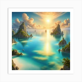 Sunset Seascape Art Print