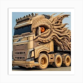 Dragon Truck Art Print
