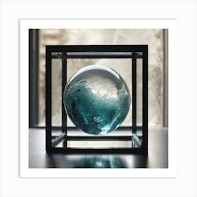 Blue Sphere Art Print