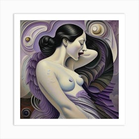 'The Woman With Wings' Art Print