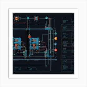 Default Create Unique Design Of Machine Diagram 3 Art Print