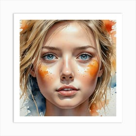 Portrait Of A Girl 24 Art Print