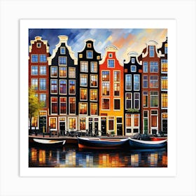 Amsterdam Houses 3 Art Print