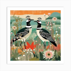 Bird In Nature Lapwing 1 Art Print