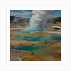 Yellowstone Geyser 3 Art Print