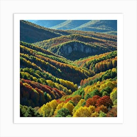 Majestic Mountains With Their Rugged Peaks Art Print