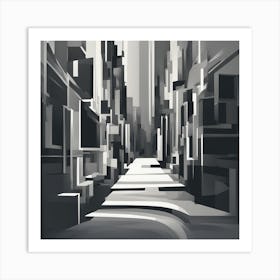 Abstract Cityscape 4 Art Print