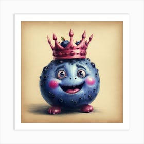 Blueberry King 6 Art Print