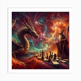 Chess Wizard Art Print