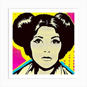 Princess Leia Pop Art Art Print