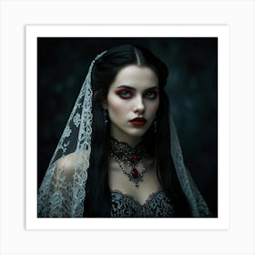 Gothic Beauty Art Print