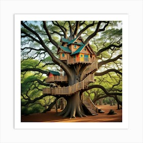 Casas en arboles Art Print