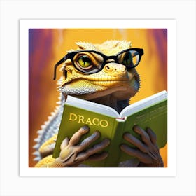 Knowledge Dragon Art Print