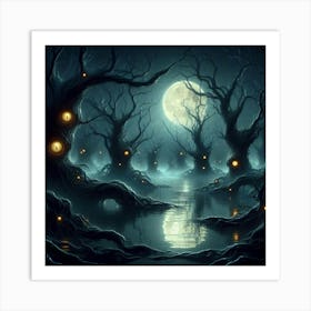 Dark Forest 67 Art Print