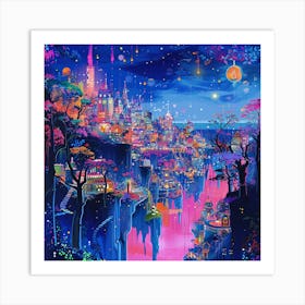 Night In The City 8 Art Print