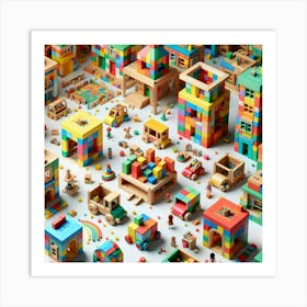 Toy City Art Print