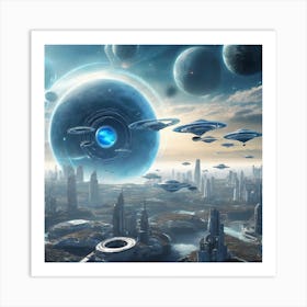 Space City 13 Art Print