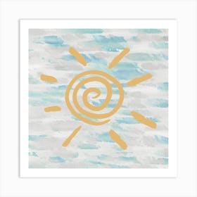 Sun On A Blue Sky 1 Art Print