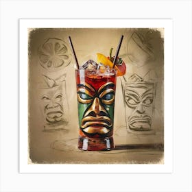 Tiki Cocktail 8 Art Print