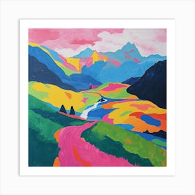 Colourful Abstract Tatra National Park Poland 2 Art Print