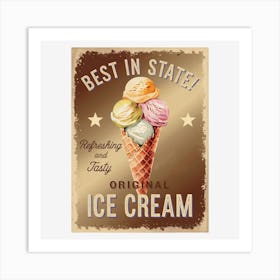 Best In State Ice Cream 1 Art Print