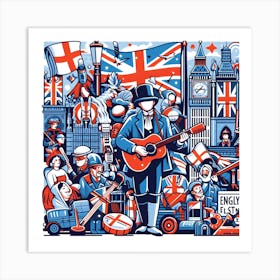 British London England City Nature Europe Art Print