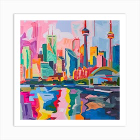 Abstract Travel Collection Toronto Canada 3 Art Print