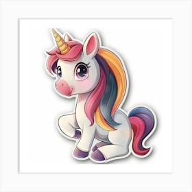 Unicorn Sticker 46 Art Print