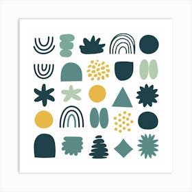 Abstract Shapes Art Print